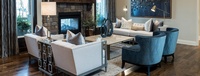 Modern Living Room Design Mission Reserve by R Designs, LLC