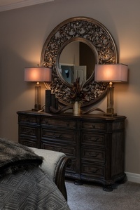 Modern Vanity Dressing Table Mirror by R Designs, LLC