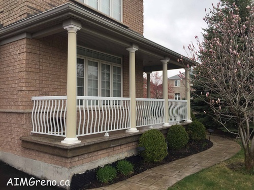 Exterior Railings and columns Replacement by AIMG Inc in Newmarket