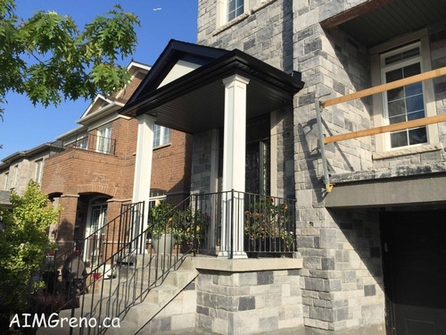 Exterior Railings and columns Replacement by AIMG Inc in Toronto