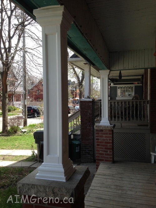 Fibreglass Column Installation by AIMG Inc in Thornhill