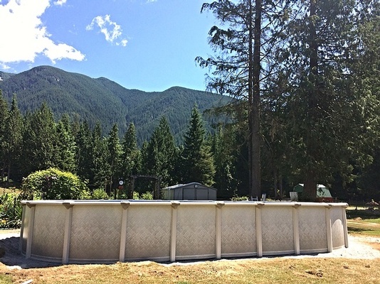 Vinyl Inground Swimming Pool Installation  North Vancouver BC