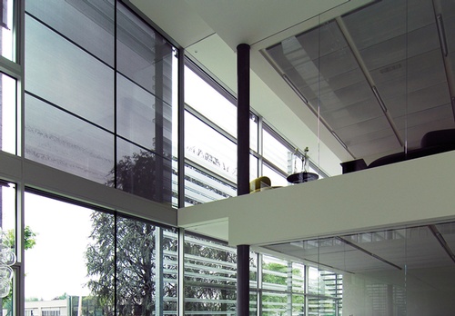 EN3 Sunprotection, Interior, Motorized, Roller Shade, Building Automation, Commercial