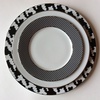 Black and  White Ceramic Plates - Luxury Dinnerware at The Silver Peacock Inc