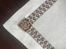 Tablecloth with floral Crochet Border - Custom Table Linens at The Silver Peacock Inc