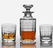 Whisky Crystal Decanter Bottle and Glasses - Barware at The Silver Peacock Inc
