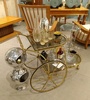 Glass Bar Cart - Luxury Barware Collection at The Silver Peacock Inc