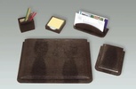 Leather Office Desk Accessories at The Silver Peacock Inc