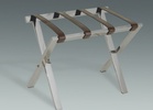 Stainless Steel folding Luggage Rack at The Silver Peacock Inc