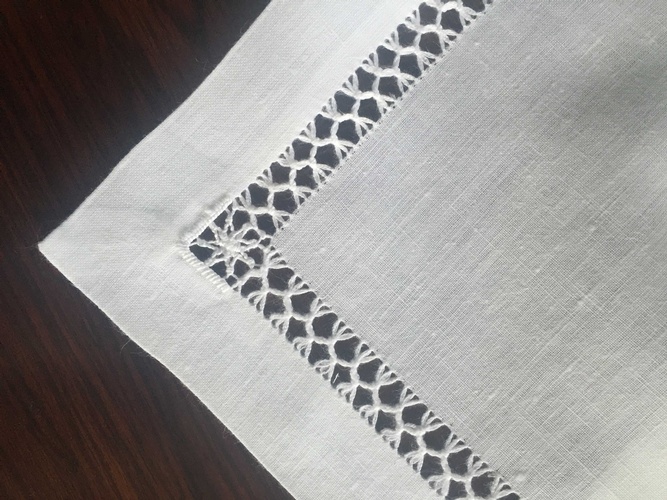 White Linen Placemat - Contemporary Luxury Linens at The Silver Peacock Inc