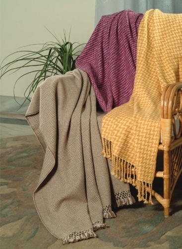Custom Handwoven Throws and Blankets - Cashmere Blankets at The Silver Peacock Inc
