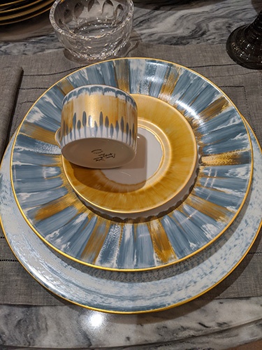 Marie Daage Porcelain Tableware at The Silver Peacock Inc