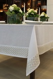Custom Tablecloth and Accessories at The Silver Peacock Inc