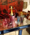 Murano Glasses and Wine Bucket - Barware at The Silver Peacock Inc 