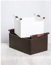Brown and White Laundry Hampers - Luxury Room Accessories at The Silver Peacock Inc