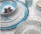 Blue and White Isi Milano Collection Luxury Dinnerware at The Silver Peacock Inc