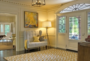 Hallway by Interior Design Specialists in Oakville at Parsons Interiors Ltd.