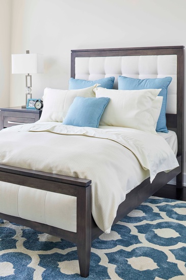 Spare Bedroom - Custom Bedding in Oakville by Parsons Interiors Ltd.