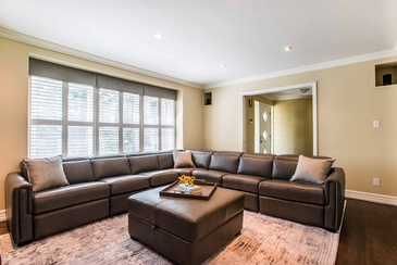 Contemporary Family Room - Interior Decorating Services Oakville by Parsons Interiors Ltd.