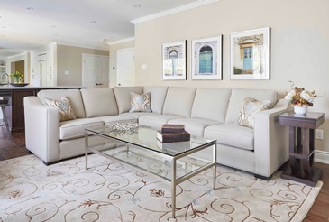 Family Room Sofa - Living Room Design Mississauga by Parsons Interiors Ltd.