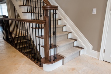 Entryway Stairs - Interior Design in Oakville ON by Parsons Interiors Ltd.