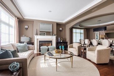 Living Room - Interior Decorating Service GTA by Parsons Interiors Ltd.