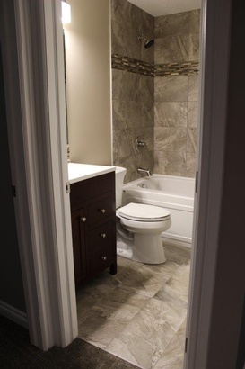 Basement Bathroom Renovation Calgary by Affordable Basement Renovations Ltd