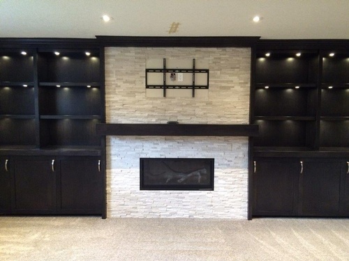Fireplace Basement by Affordable Basement Renovations Ltd - Basement Renovation Company Calgary