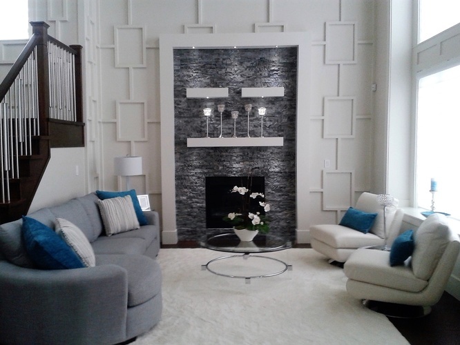 Oakmond Rose Residence's custom furniture in port coquitlam designed by Monica Rose Designs.