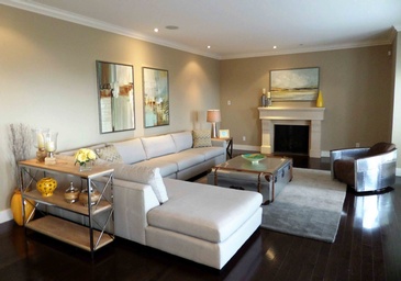 West Vancouver Living Room's Interior Design by Monica Rose Designs