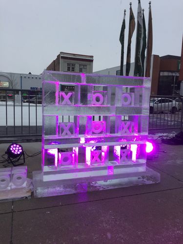 Designer COVID 19 Ice Sculpture Guelph by Festive Ice Sculptures