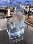 A Ice Throne by Festive Ice Sculptures - COVID 19 Ice Sculptures Oakville