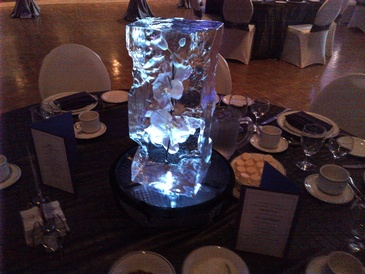 Ice Sculpture Table Centerpiece by Festive Ice Sculptures 