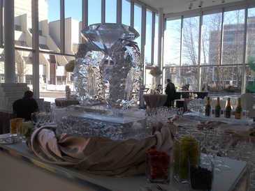 Wedding Ice Sculptures Kitchener Ontario by Festive Ice Sculptures