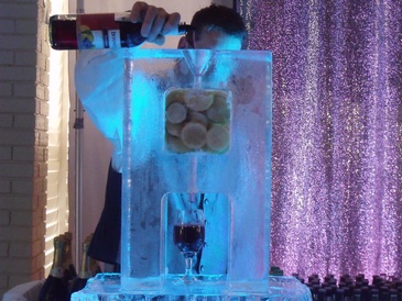 Party Ice Luge in Windsor Ontario by  Festive Ice Sculptures