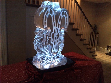 Ice Martini Luge by Festive Ice Sculptures