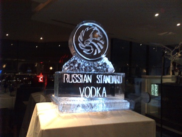 Vodka Ice Luge by  Festive Ice Sculptures in Toronto