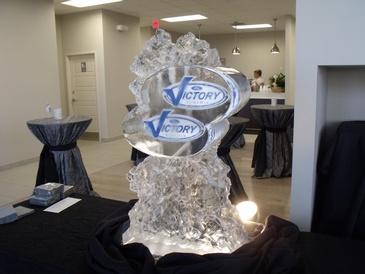 Corporate Ice Logos Burlington by Festive Ice Sculptures 