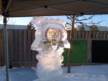 Corporate Ice Logos Brampton Ontario by Festive Ice Sculptures 