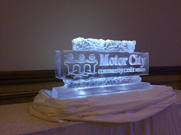 Corporate Ice Logos Brampton Ontario by Festive Ice Sculptures
