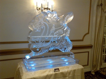 Corporate Ice Logos Brampton Ontario by  Festive Ice Sculptures
