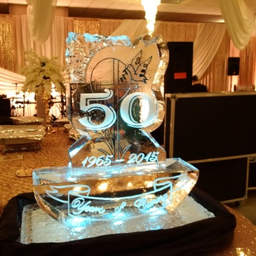 Ice Sculpture for a Corporate Event by Festive Ice Sculptures 