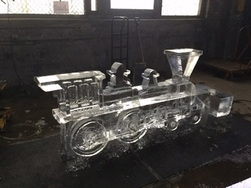 Beautiful Ice Sculpture by Festive Ice Sculptures in London