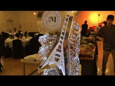 Rich the ice guy created awesome Ice Sculptures for Mercasa Banquet Services
