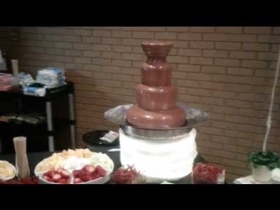 Amazing chocolate fountain with dipping to make a function memorable 