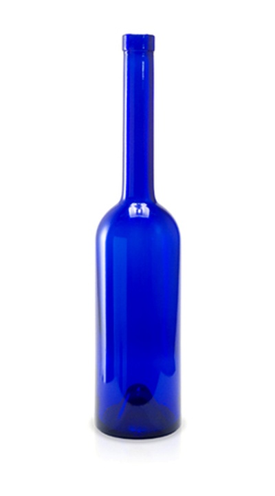 Olive Oil Bottle - Cobalt Blue