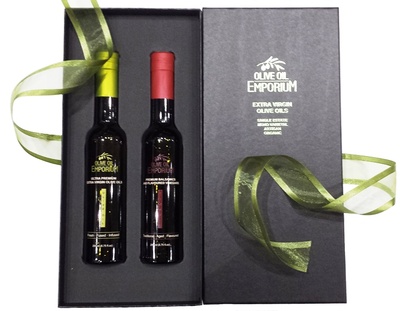 Gourmet Gift Duo with Fig- Olive Oil and Balsamic Vinegar Gift Set