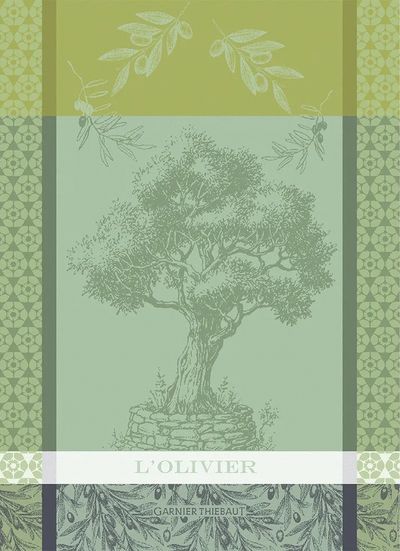 L'Olivier Vert French Tea Towel