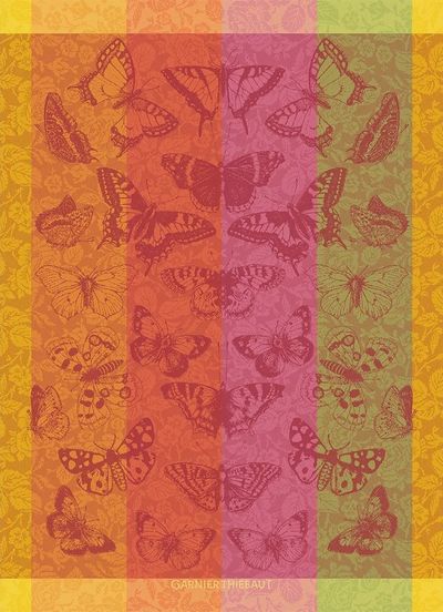 Beaux Papillons Flamboyant - French Tea Towel