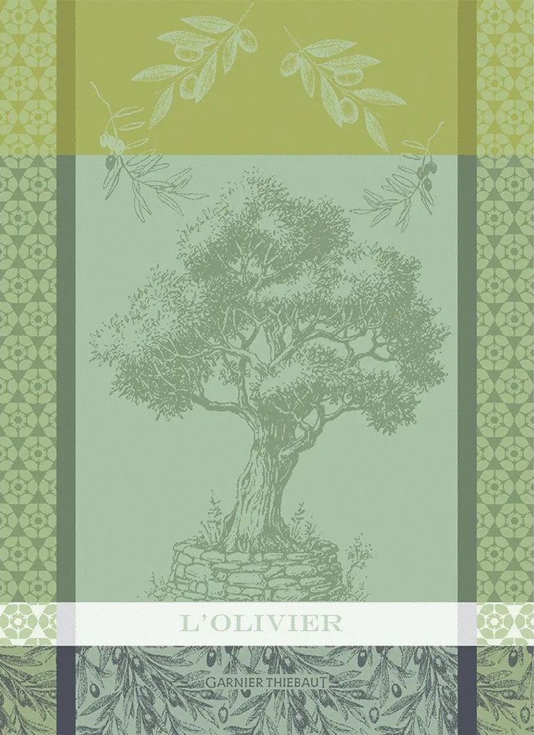 L'Olivier Vert French Tea Towel